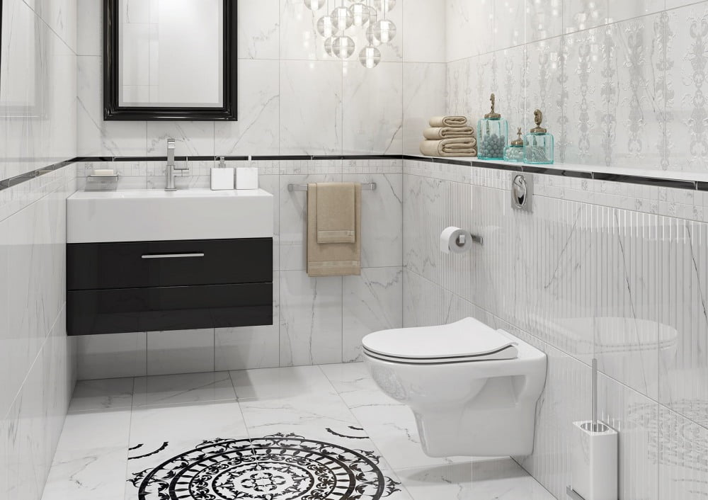Керамогранит Oriental белый 42x42 OE4R052 3