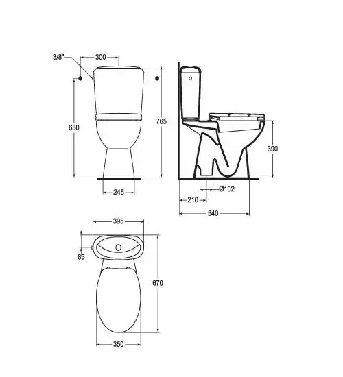 Унитаз Сева М W702201