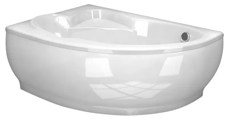 Белая ванна мраморная FLORES 1490x1015