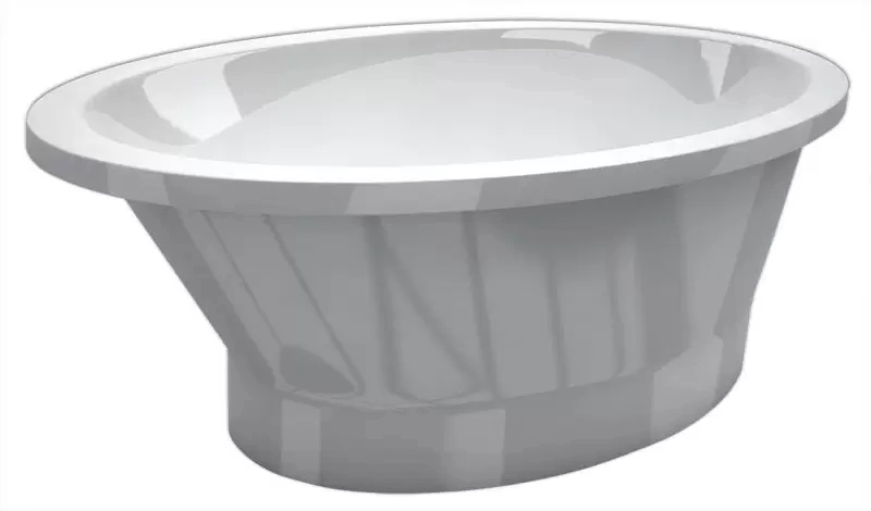 Белая ванна мраморная MILOS 1785x1040