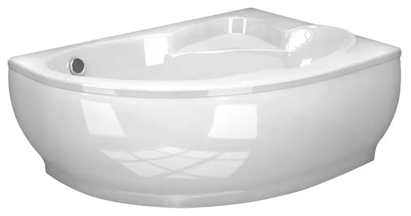 Белая ванна мраморная FLORES 1490x1015