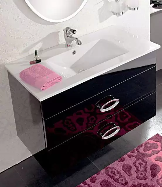 Тумба подвесная с 2 выдвижными ящиками ORCHIDEA OR90.07, 90x46x57, Laccato