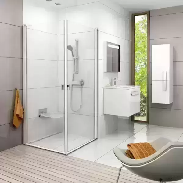 Уголок квадратный CRV1-90 белый Transparent Chrome 1QV70101Z1