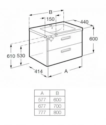 Комплект мебели GAP 60 белый