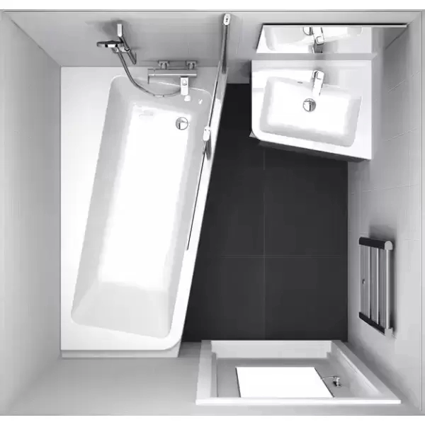 Ванна акриловая 10° P 1600х950 C841000000