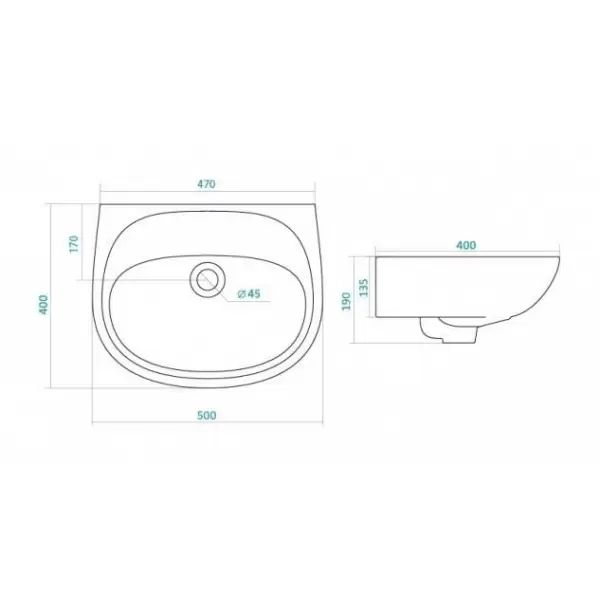 Умывальник Анимо 1WH302144