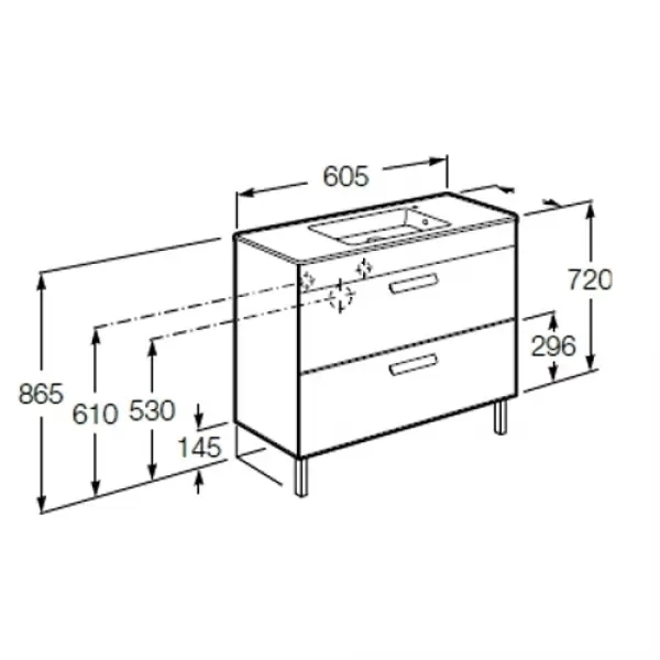 Комплект мебели Debba венге, 60 см