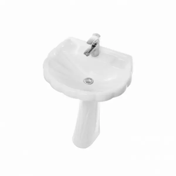 Умывальник Ромашка белый с 1 отв белый ВКС