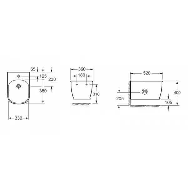 Биде подвесное PRADO BB10150BH