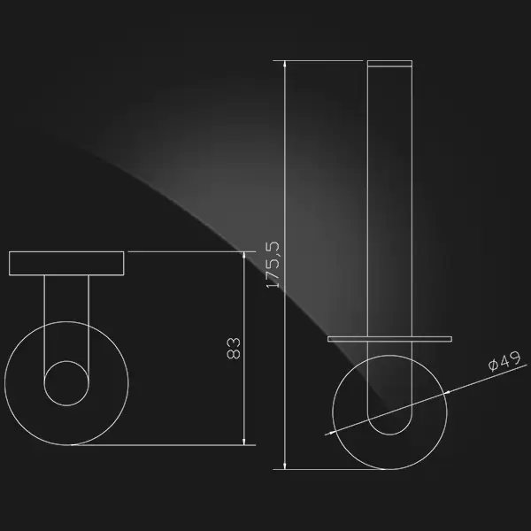 Держатель для запасного рулона KNT-330