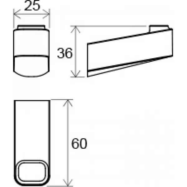 Крючок одинарный TD 110.00 X07P353