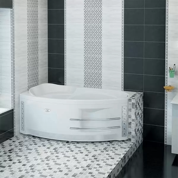 Фронтальная панель левосторонняя с креплением к ванне София; Vanessa 2-21-0-1-0-223