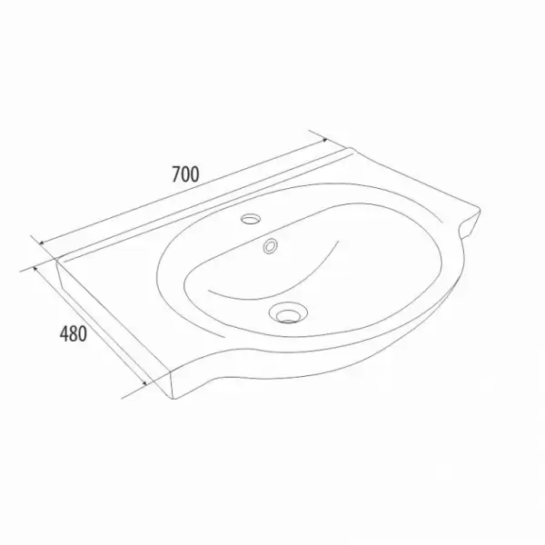 Мебельный умывальник Harizma 0057000i28