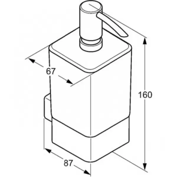 Дозатор Е2 для жидкого мыла (хром) 4997605