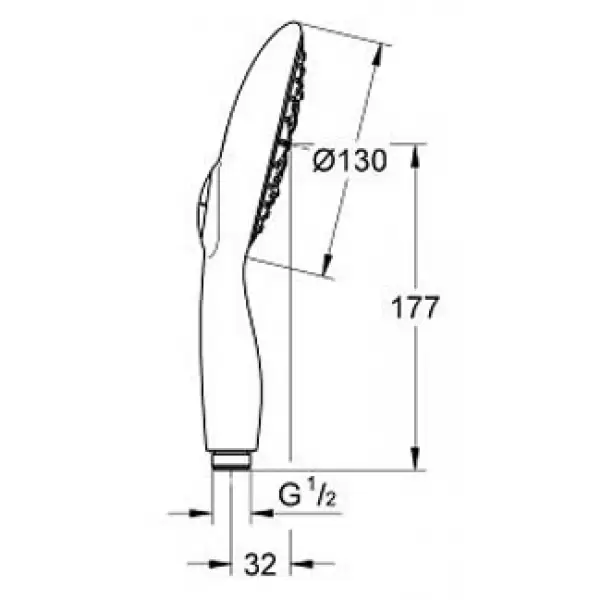 Ручной душ 130 Power&Soul 95 л/мин 27673000 GROHE