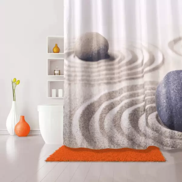 Штора для ванной комнаты, 180*200 см, полиэстер, Sandy, 640P18Ri11