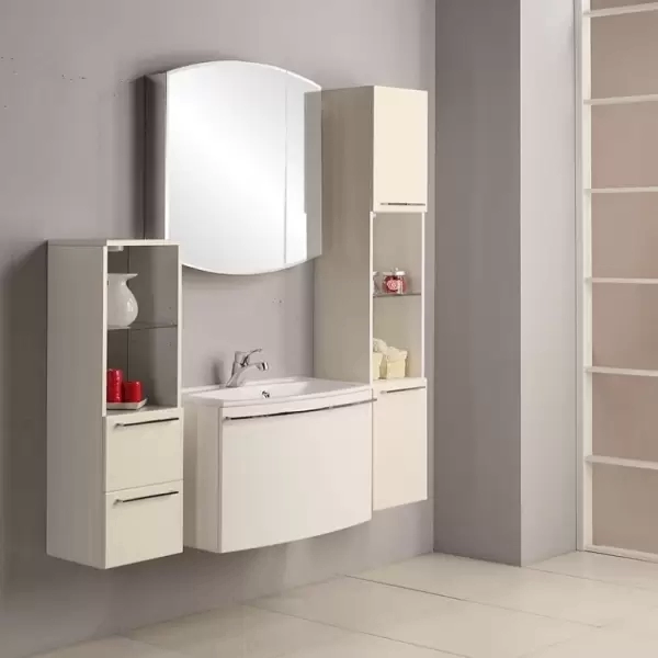 Шкаф-колонна подвесная Севилья белый жемчуг 1A126603SEG30