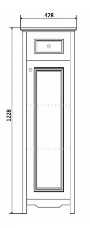 Полуколонна Тбилиси-40 белая
