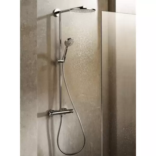 Душевая система XX Raindance S Showerpipe EcoSmart 180 мм держатель 460 мм ?’ НANSGROHE 27165000