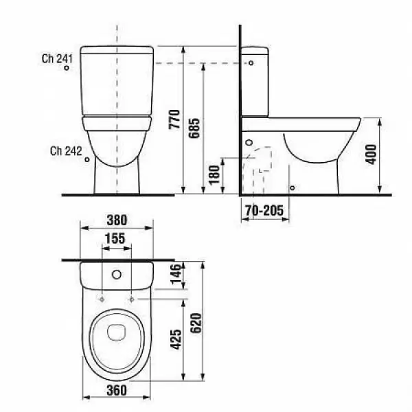 Бачок TIGO (белый) 8282130007421