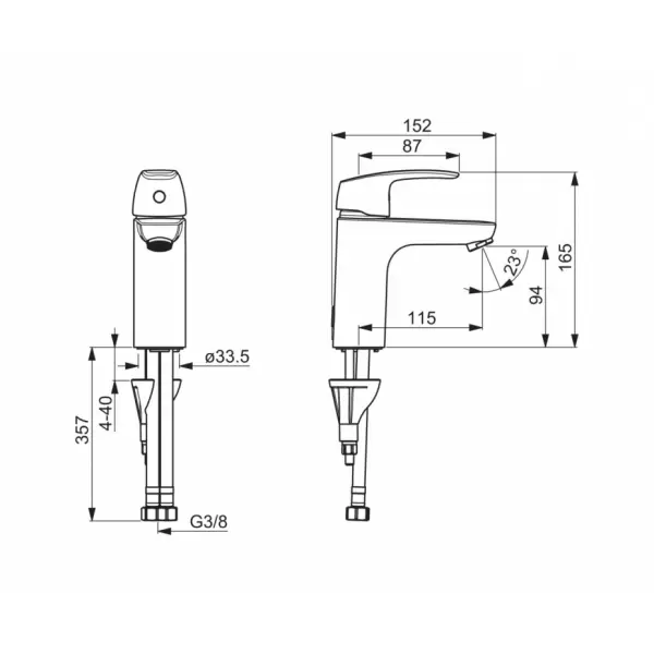 Смеситель для умывальника XL 1011F Safira 2017