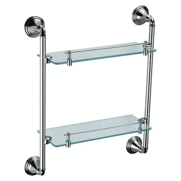 Полка стеклянная 2-х этажная FX-71622 Best