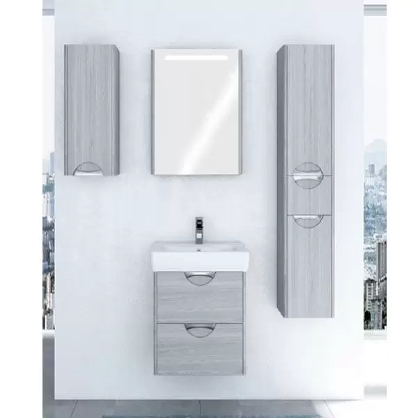 Зеркало-шкаф Сильва 50 Дуб Фьорд Акватон 1A215502SIW6L