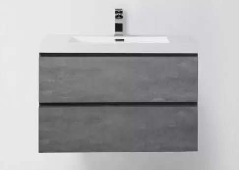 База под раковину подвесная с двумя выкатными ящиками LUCE-800-2C-SO-SCM Belbagno