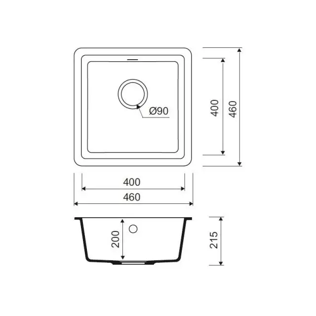 Мойка для подстольного монтажа Tanto IDDIS TU2P461i87