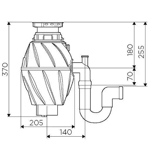 Измельчитель пищевых отходов Nagare 500 Omoikiri 4995060
