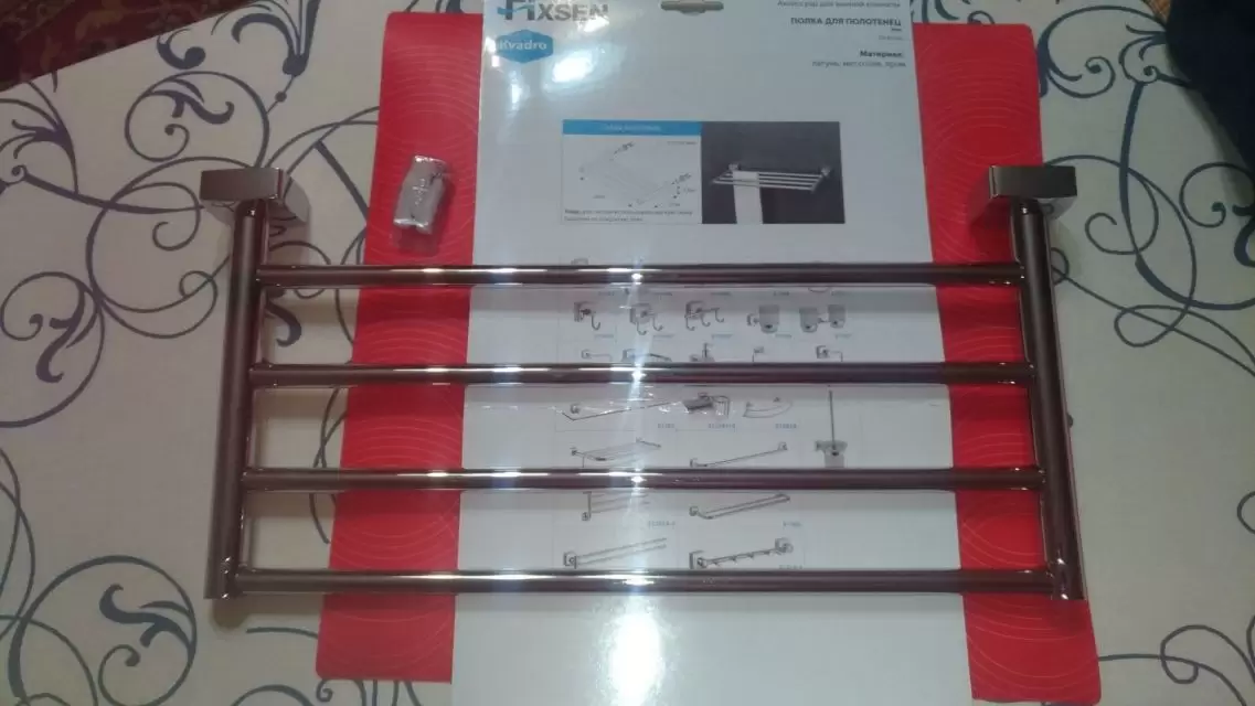 Полка Kvadro для полотенец 40 см FX-61316 FIXSEN