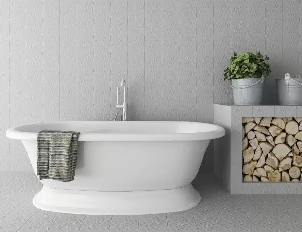 Белая ванна мраморная Esse DEVON 1745x795x640