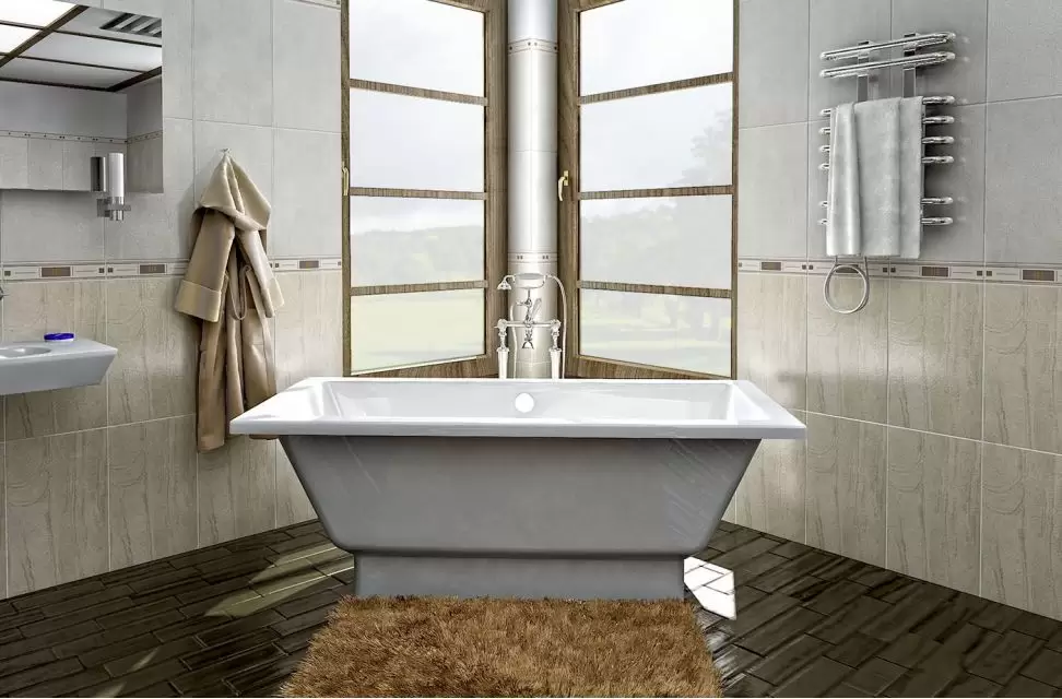 Белая ванна мраморная Esse SUMATRA 1697x740x620