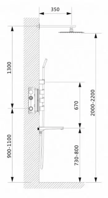 Душ. система Timo SX-5149/00SM chrome