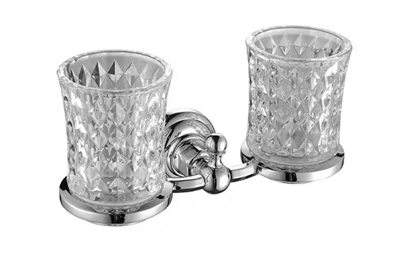 Держатель стаканов двойной, стекло Elghansa PRK-422