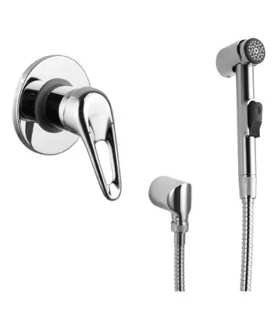 Смеситель с гигиеническим душем, встраиваемый, хром LM4119C Lemark