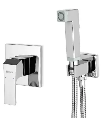 Смеситель с гигиеническим душем, встраиваемый, хром LM4519C Lemark