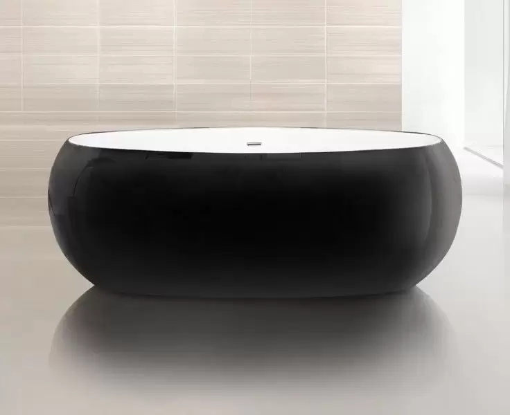 Ванна отдельностоящая BB18-NERO/BIA 1800x900x590 BB18-NERO/BIA Belbagno