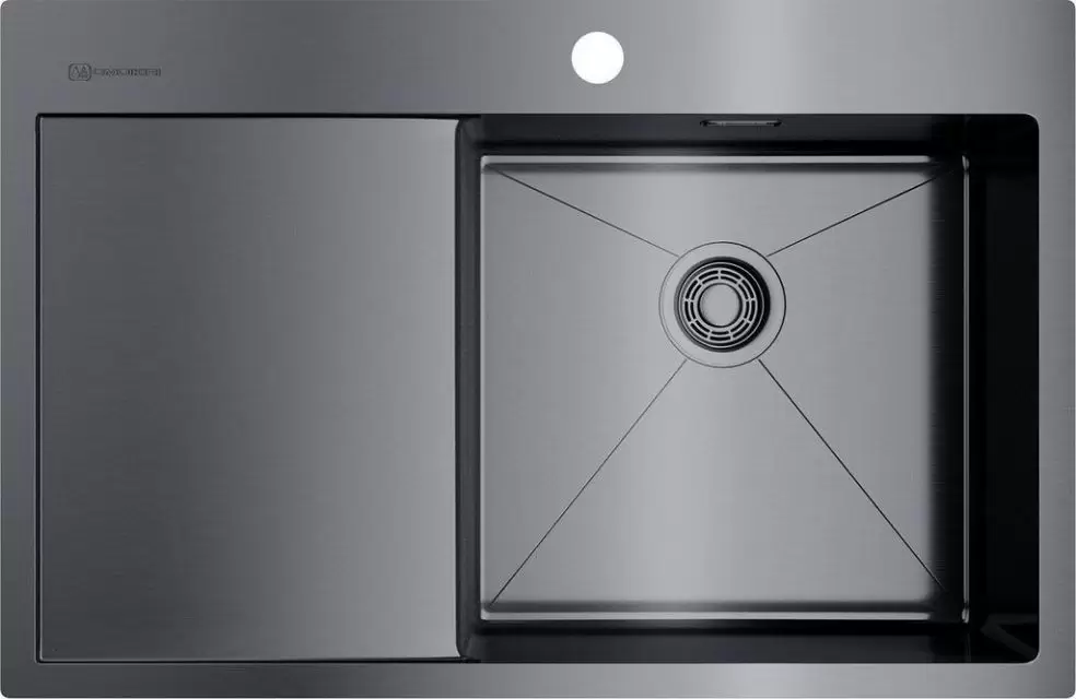 Мойка Akisame 78-GM-R нерж.сталь/вороненая сталь Omoikiri 4973100