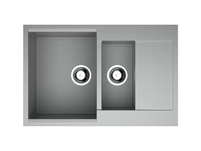 Мойка Daisen 78-2-GR Artgranit/leningrad grey Omoikiri 4993332