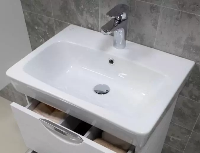 Комплект мебели напольный Нео-60 1 ящик с зеркальным шкафом Лилия с подсветкой