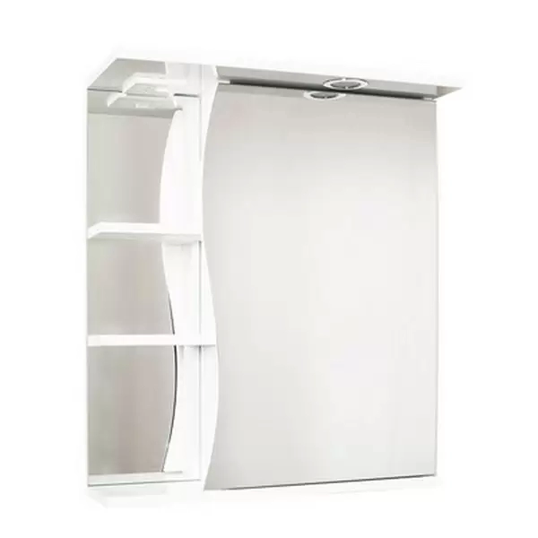 Комплект мебели напольный Комо-60 1 ящик с зеркальным шкафом Волна с подсветкой