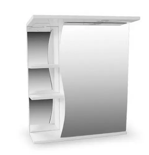 Комплект мебели напольный Байкал-60 с зеркальным шкафом Волна с подсветкой