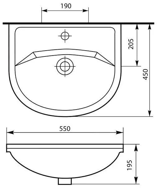 Комплект мебели напольный Уют-55 с зеркалом Престиж