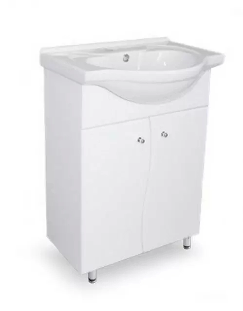 Комплект мебели напольный Байкал-60 с зеркальным шкафом Волна с подсветкой