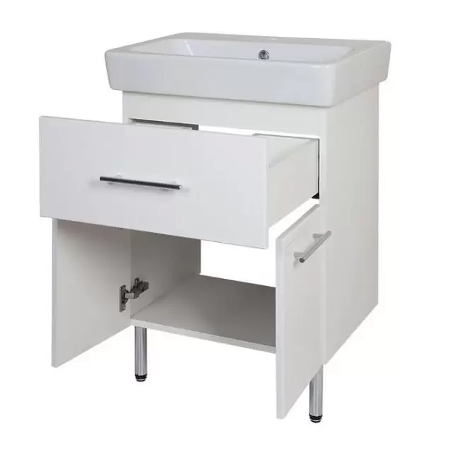 Комплект мебели напольный Нео-60 1 ящик с зеркальным шкафом Панда с подсветкой