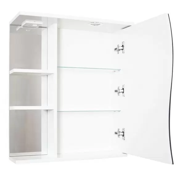 Комплект мебели напольный Комо-60 1 ящик с зеркальным шкафом Волна с подсветкой