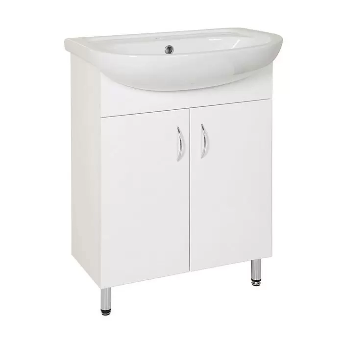 Комплект мебели напольный Эллада-60 с зеркальным шкафом Волна с подсветкой