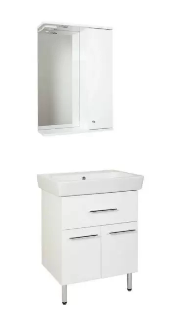 Комплект мебели напольный Нео-60 1 ящик с зеркальным шкафом Панда с подсветкой