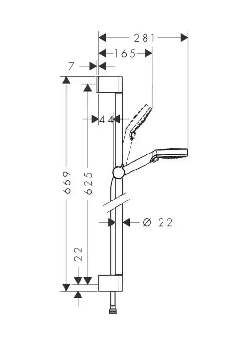 Набор Logis E 100 (d) (71178000, 71610000, 26532400) HANSGROHE